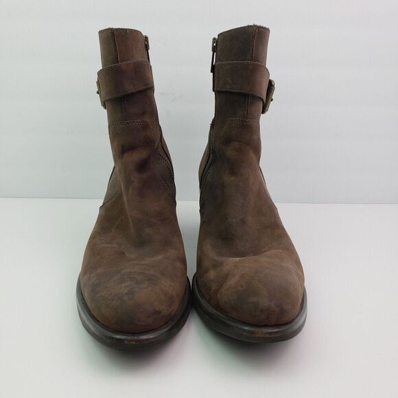 Cole Haan G Series Womens Size 10 B Brown Leather Side Zip 2" Heeled Boots D2634 - Picture 5 of 10